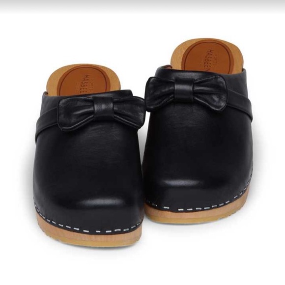 Swedish Hasbeens NWT Bow Husband Slip In Clog LOVE IT!!! 🌈 - Picture 1 of 15